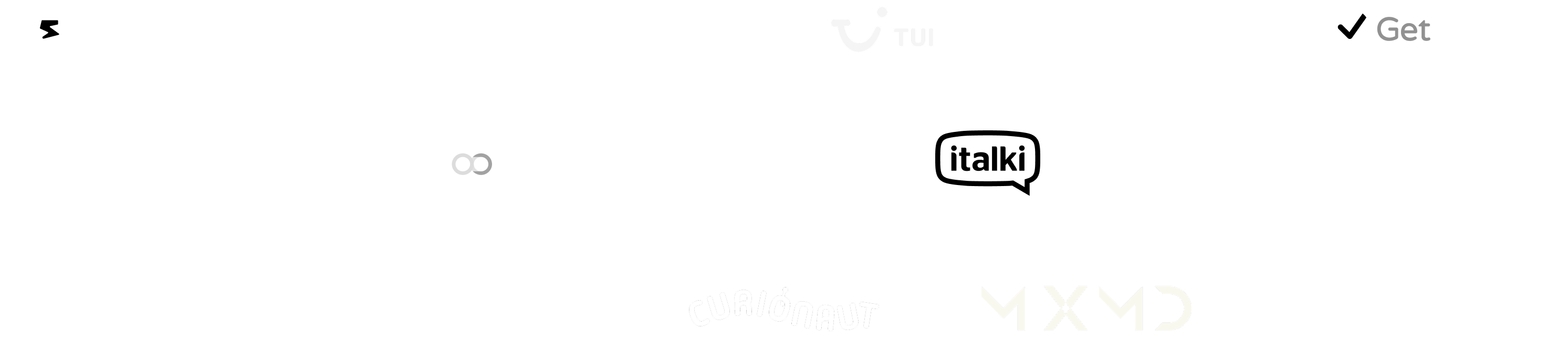 A list of company logos that designers featured on Path to Design have worked for